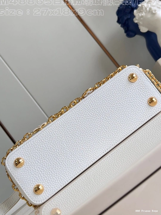AAA Replica Ru VUITTON LOUIS BB-27*18*9CM CAPUCINES 0710